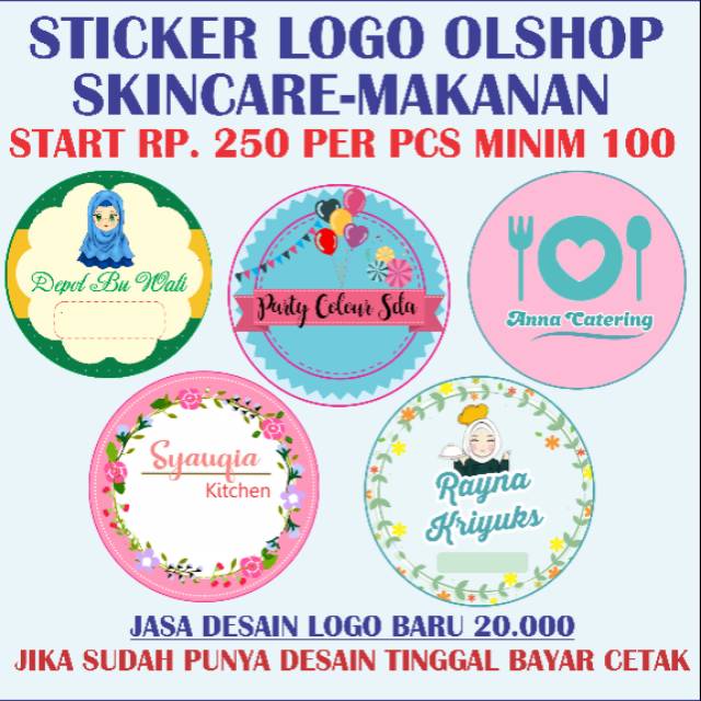 40 Trend Terbaru Stiker  Olshop  Makanan  Aneka Stiker  Keren