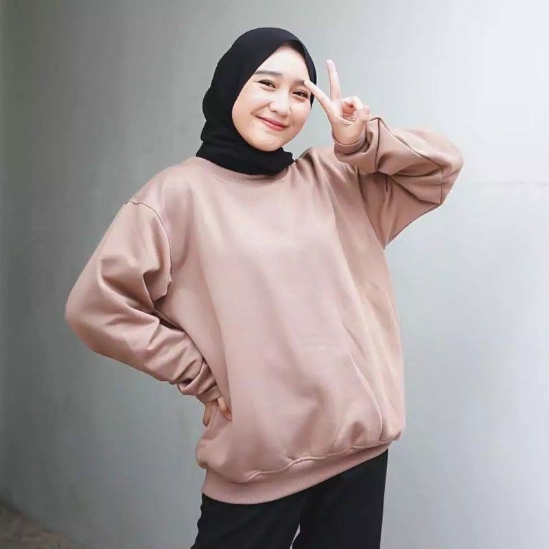 SWEATER POLOS BASIC / SWEATER MURAH BABYTERRY / SWEATER WANITA