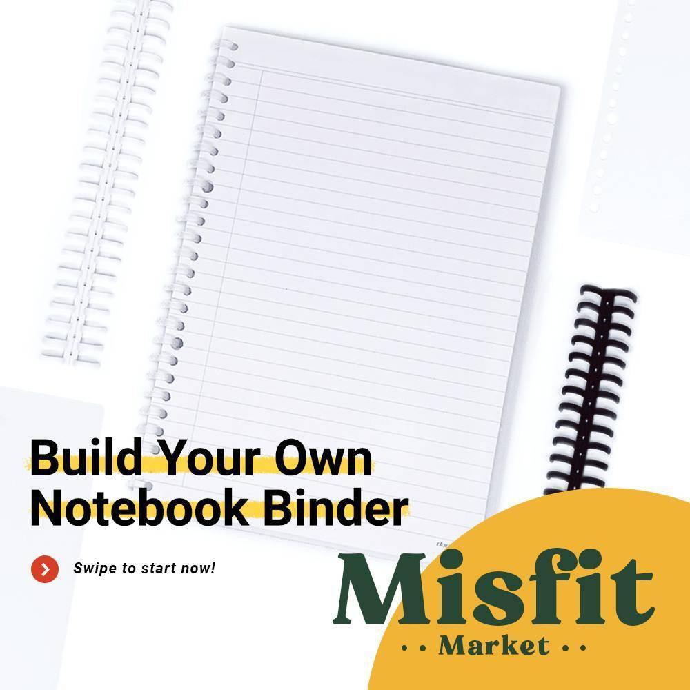 

DIY Notebook Ring Binder A5 B5 with PP Cover Loose Leaf Tranparent