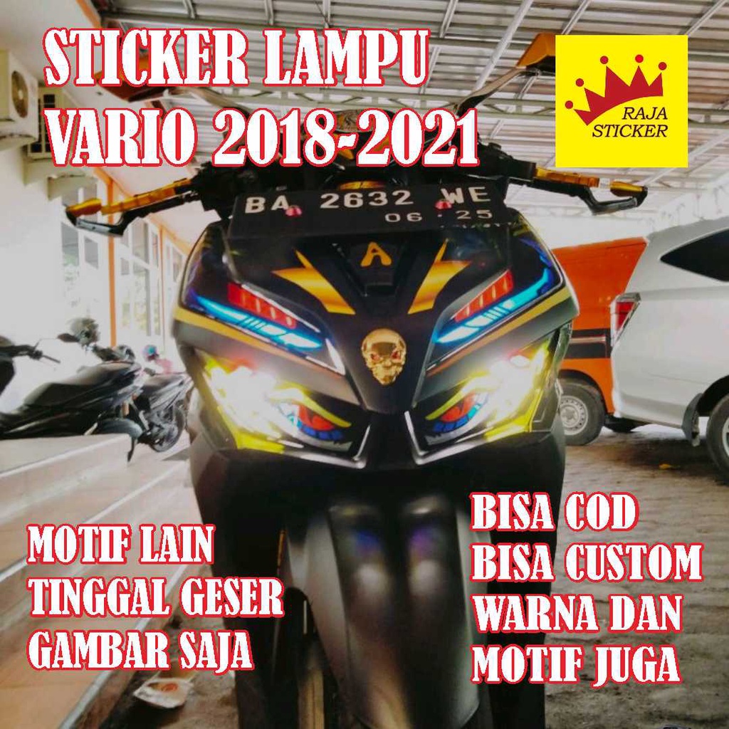 stiker lampu vario 125 new