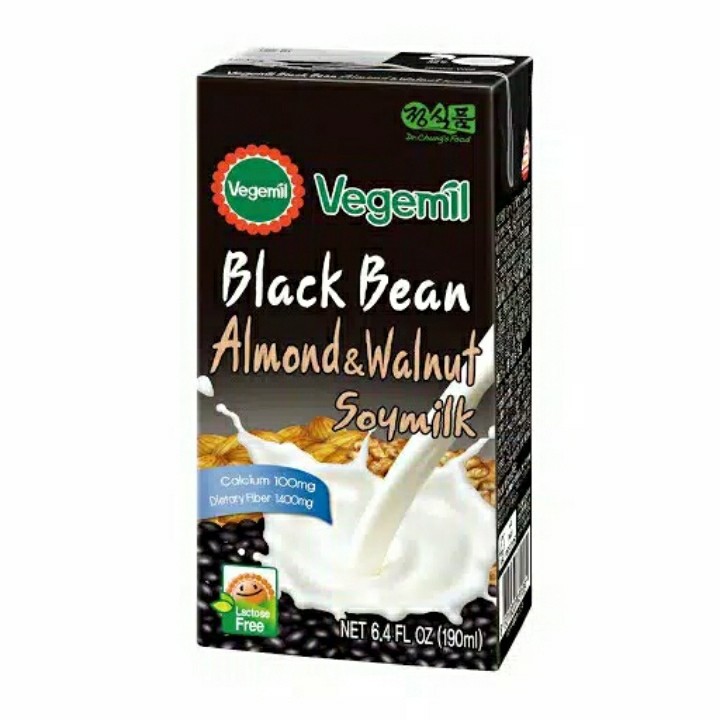 

Vegemil black almond & walnut soy milk 190 ml