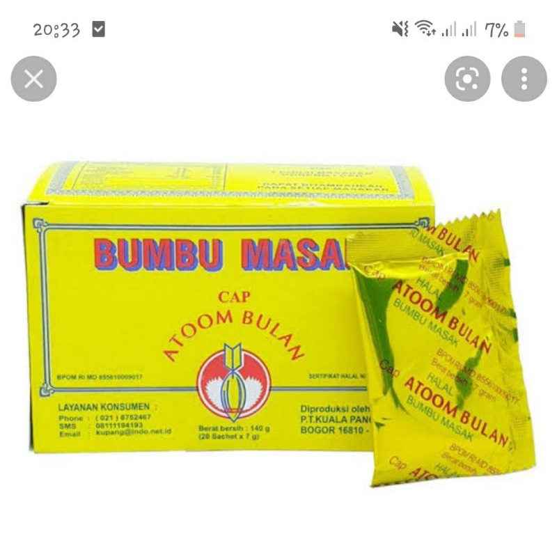 

BUMBU ATOM BULAN