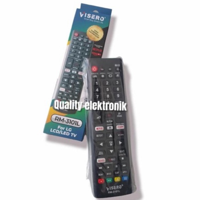 REMOTE TV SMART LED LCD LANGSUNG PAKAI TANPA SETTING UNTUK MERK LG RM 3101L VISERO