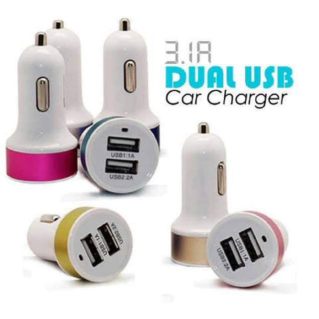 Charger mobil Dual USB 3.1A