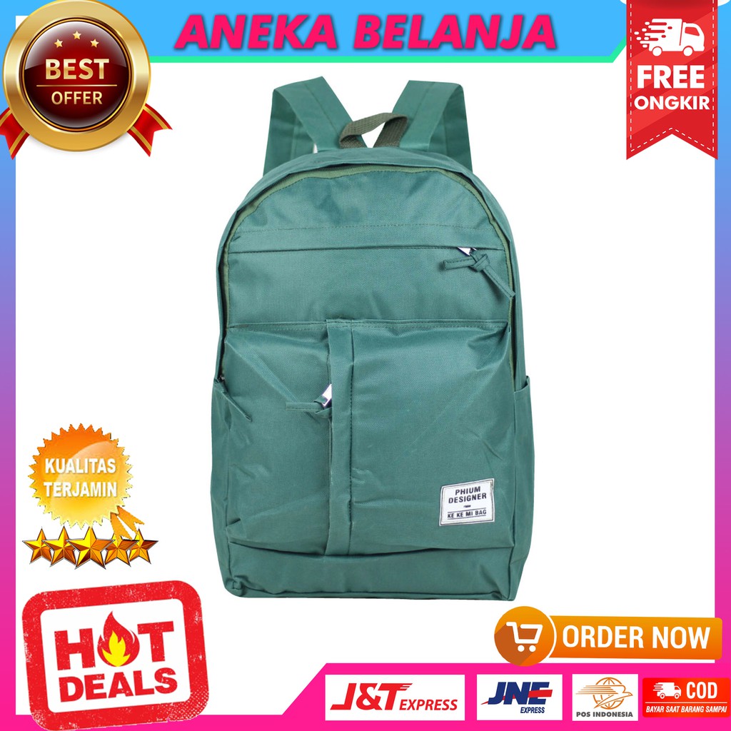 Backpack Stylish Korean Model Khusus Cewek Tas Multifungsi Berkualitas Fashionable Terbaru Ekonomis Tas Perempuan SD SMP SMA Les Hangout Casual Stylish Bahan Tebal Kuat Harga Terlaris Termurah