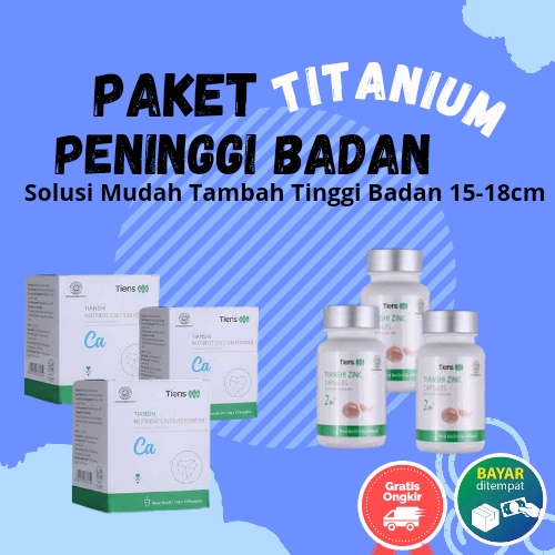 

Paket Peninggi Badan Tiens Original 3 Susu NHCP dan 3 Zinc Kapsul