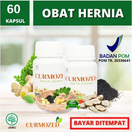 Curmozed 60 Kapsul Obat Herbal Ampuh Hernia Bpom