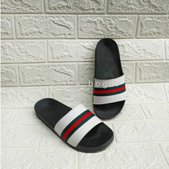 SANDAL SELOP WANITA PLAT WEBING/SENDAL SELOP PRIA/SELOP SANDAL/SendaLs Slide/Sandal Slop Urban Bahan Semi Leather Santai Nyaman Jalan NgemalL HangOut-2