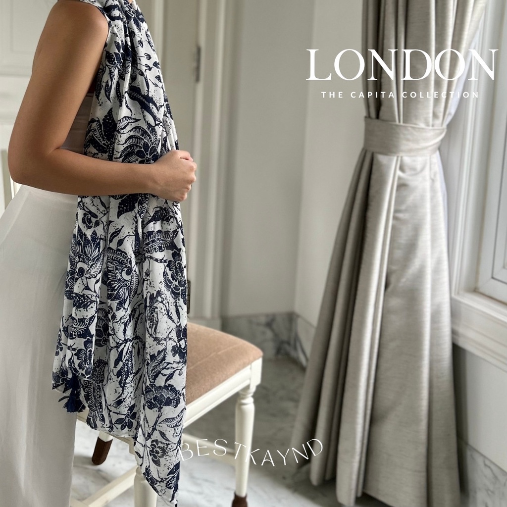 London Shawl - The Capital Collection | The Best Kaynd | Batik Selendang Hijab Syal Scarf Outer Kain