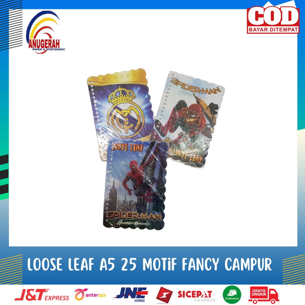 

Loose Leaf A5 25 Fancy Motif Campur (PCS)