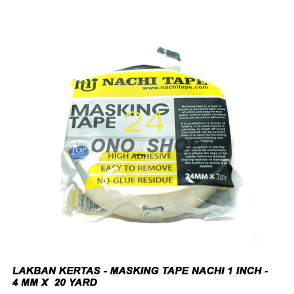 

Promo Lakban Kertas - Masking Tape Nachi 1 Inch - 24 mm x 20 Yard terbaik