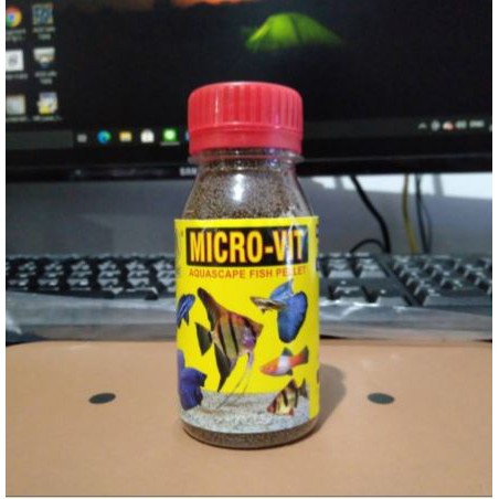 pelet microvit micro-vit mikrovit mikro vit pakan ikan hias aquascape