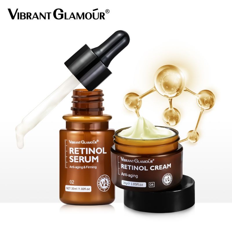 [BPOM] Vibrant Glamour Retinol set Cream Wajah 30g + Serum Wajah 30ml