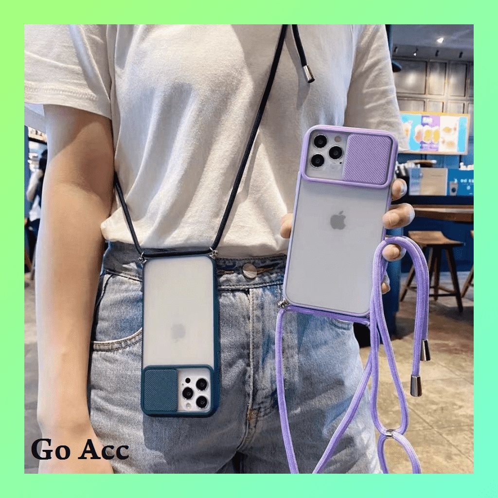 Window Softcase + Sling Tali ALL Type Oppo Realme Narzo Xiaomi Redmi Poco Pocophone Vivo