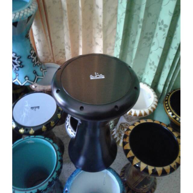 Darbuka 8 3/4 mika aha hitam plus tas dan kunci L