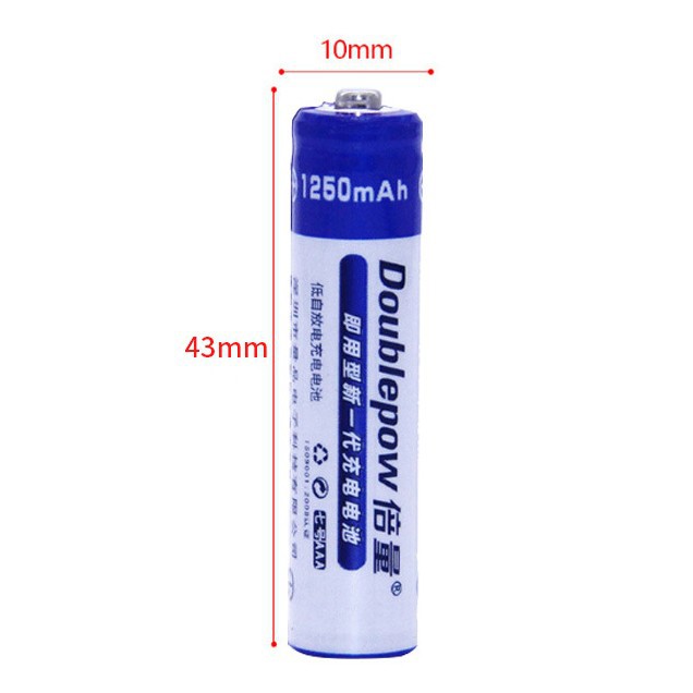 DOUBLEPOW Battery Baterai Alkaline Rechargeable Bisa dicas AAA AA Batere Isi Ulang Serbaguna