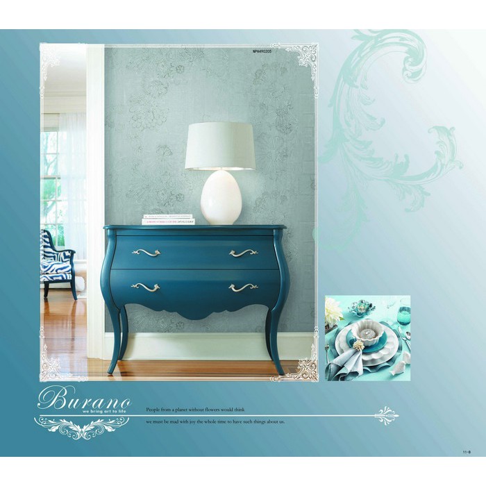 Wallpaper BURANO, Wallpaper DInding Onna kualiatas wallapper bagus, motif Elegan dan Ekslusif
