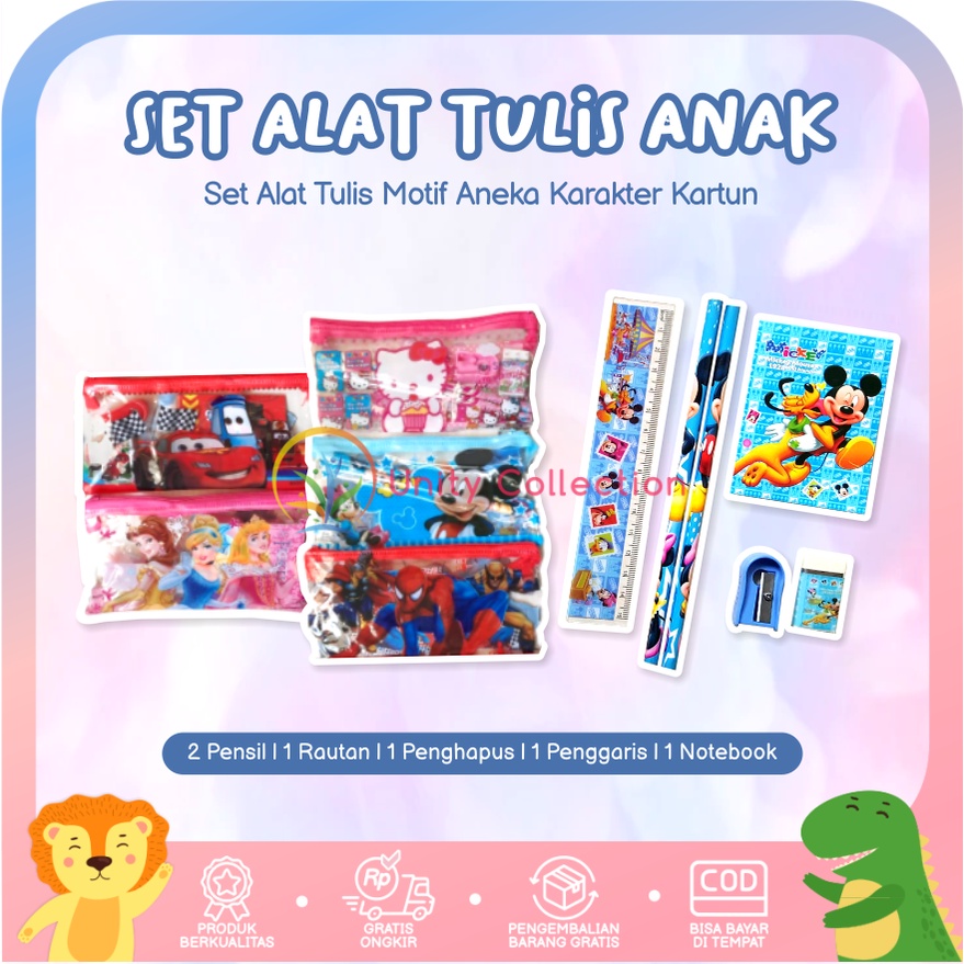 

Alat Tulis Anak Set Karakter