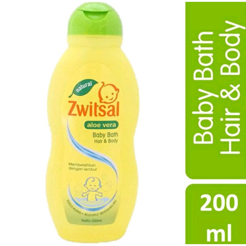 Jual Zwitsal Baby Natural Bath Hair And Body 2 In 1 Aloe Vera 100mL 200 ...