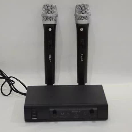 Microphone Wireless Karaoke Sony SN-87 Mikrofon Double Mic Tanpa Kabel