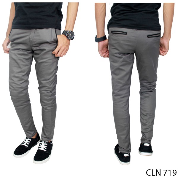 Celana Panjang Pria Bahan Chinos Stretch (COMB)