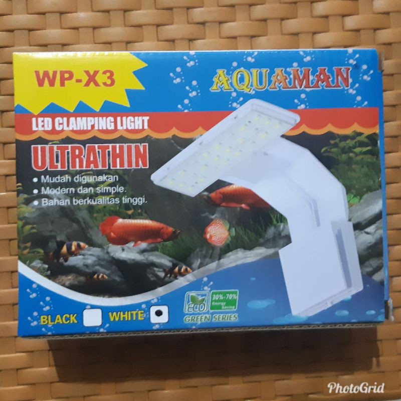 Lampu LED mini aquarium aquascape WP-X3 5watt - Lampu Aquarium aquascape jepit
