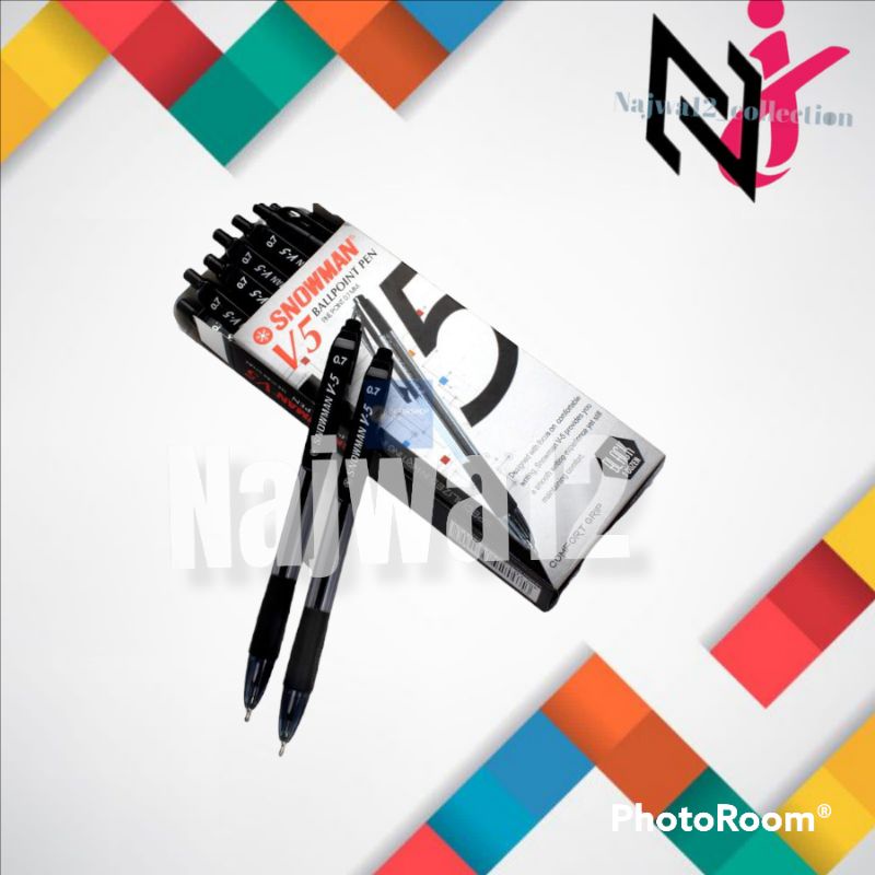 

BALLPOINT SNOWMAN/ PULPEN SNOWMAN HITAM 1 PACK