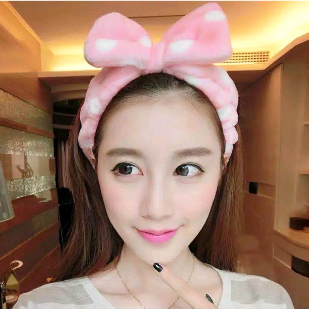 Bandana Wanita Model Pita Ala Korea / Bando Pita Import