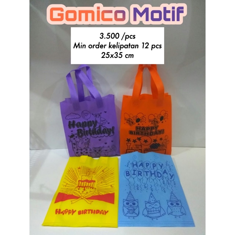 

TOTEBAG ULANG TAHUN ANAK SPUNBOND | GOODIEBAG HAMPERS ULTAH