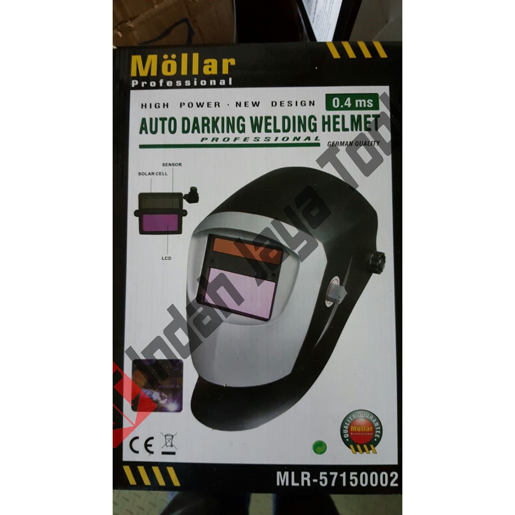 Helm Las Otomatis Mollar / Auto Darkening Helmet / Kedok Las