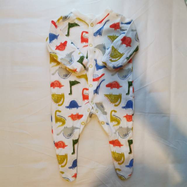 Mothercare sleepsuit baby piyama New born NB up to 1 month preloved