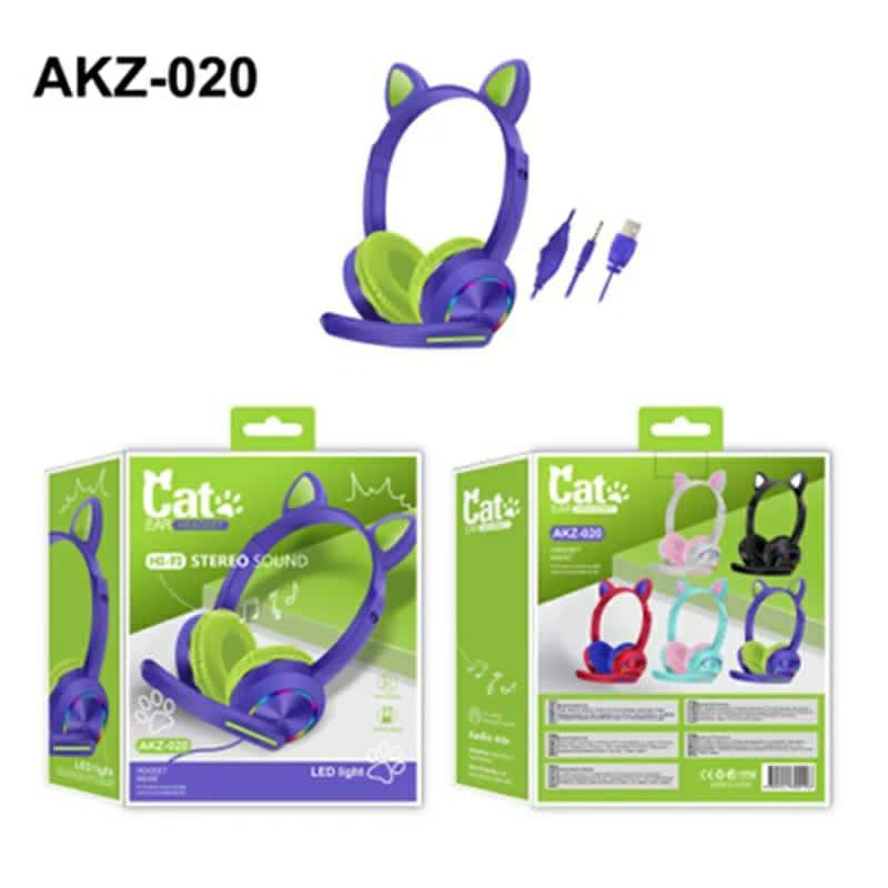 Headphone Bando Gaming Cat LED AKZ 020