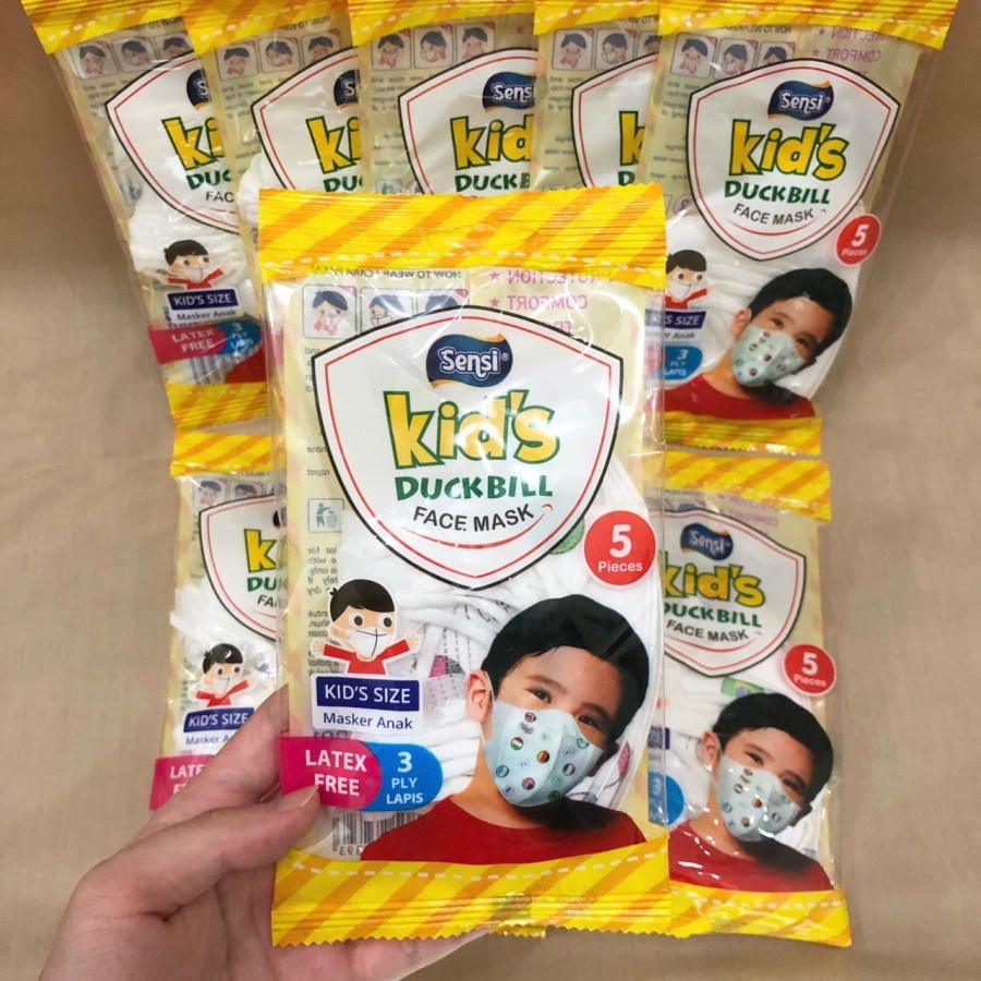 Masker Sensi Duckbill Kids Sachet isi 5 pcs