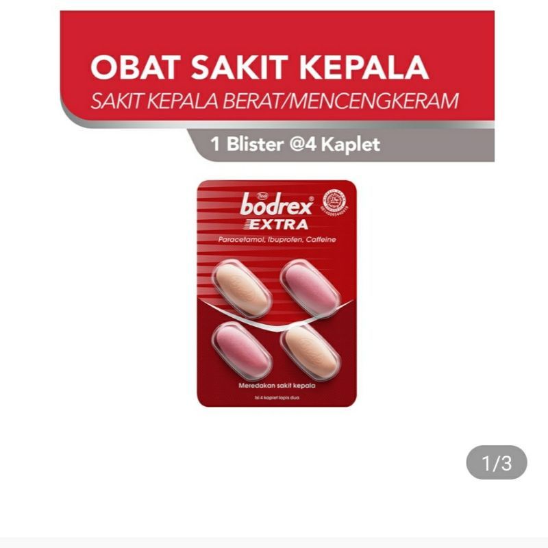 Bodrex Extra ll Bodrek Sakit kepala Mencengkram ll Obat Sakit Kepala Mencengkram