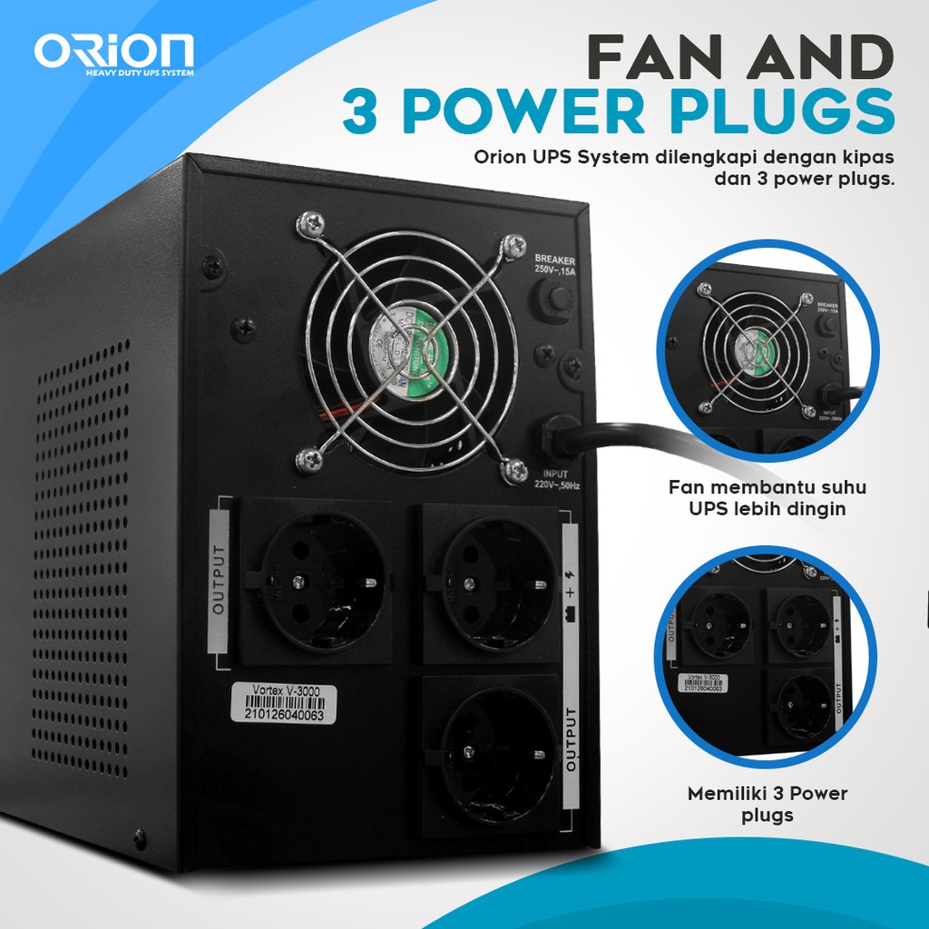 UPS Uninterrupted Power Supply Orion - Vortex V3000