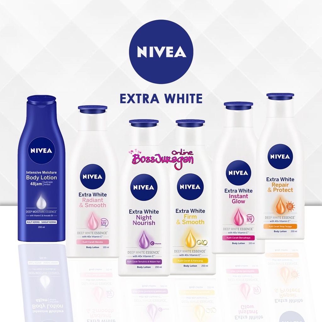 (BOSS) NIVEA Extra White Body Lotion 100ml | 200ml - Nivea Body Lotion Extra White
