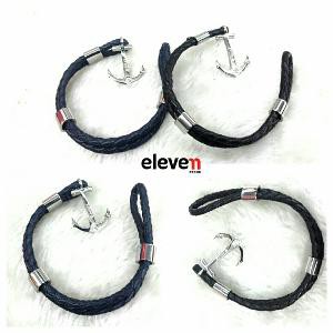 Grosir  Premium Bracelet Gelang Kulit Gelang Jangkar Gelang Branded Rolex Stainless Steel Genuine L