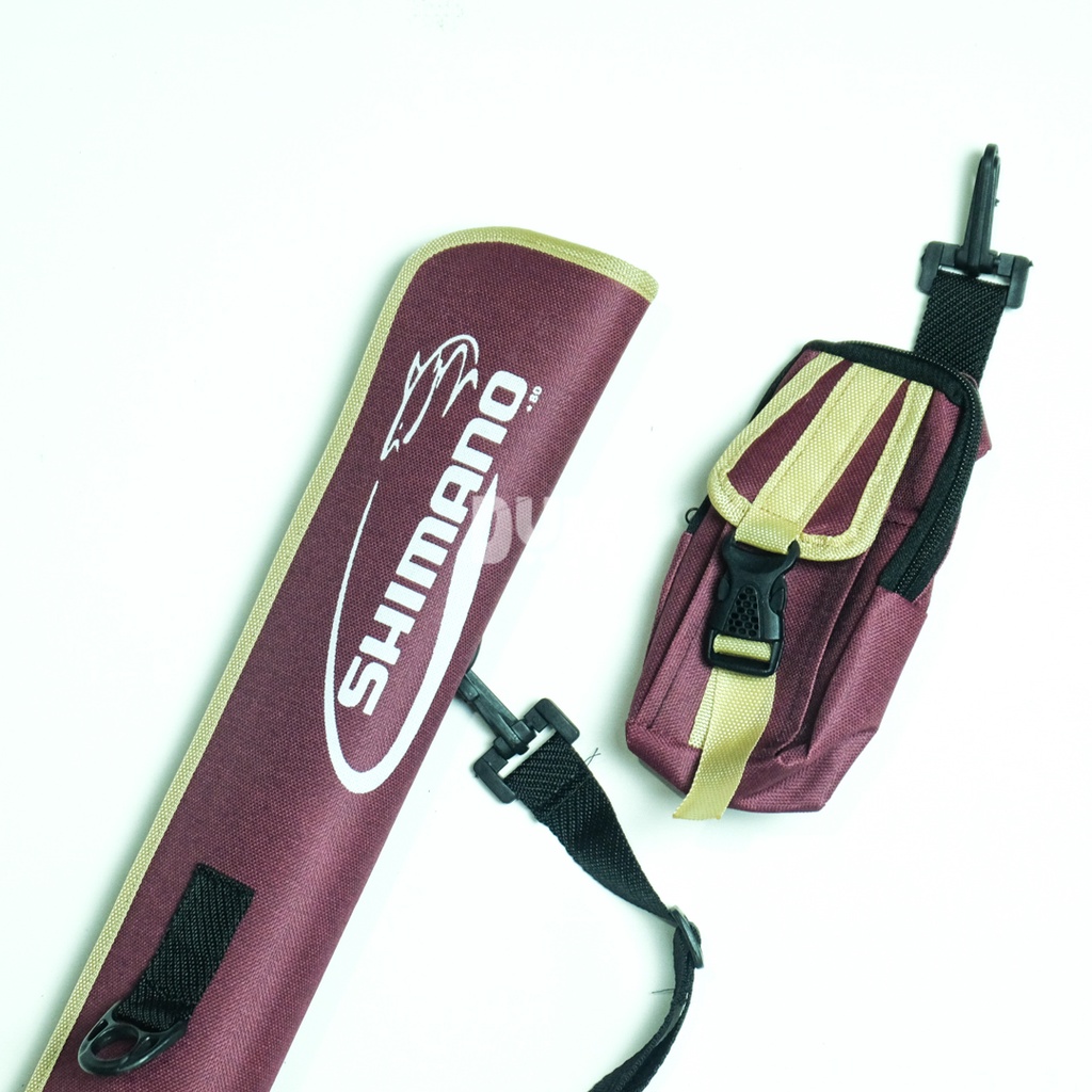 Tas Pancing Pedang Biru Tas Joran Pancing Shimano Maroon Hardcase Fiber Model Pedang Slempang Ukuran