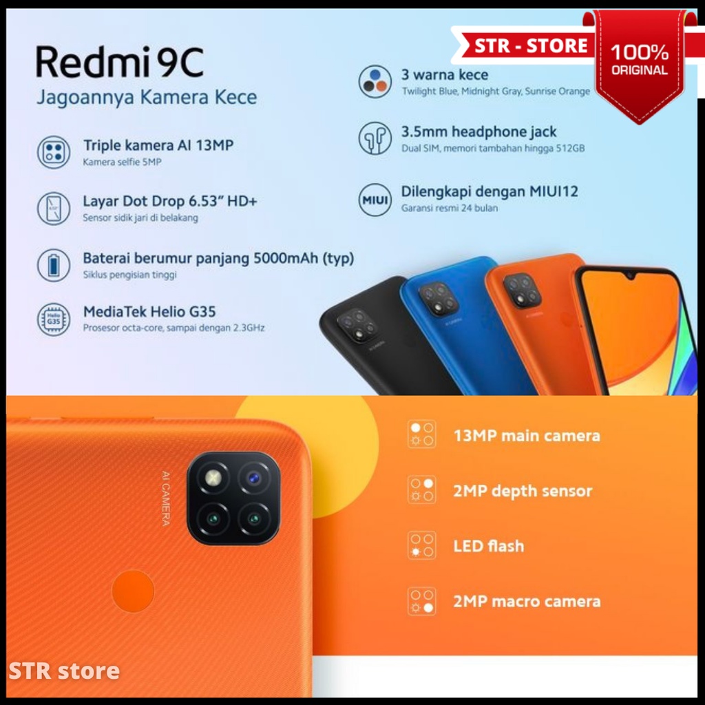 XIAOMI REDMI 9C 4/64 GB XIAOMI REDMI 9C 3/32 GB ORIGINAL-1
