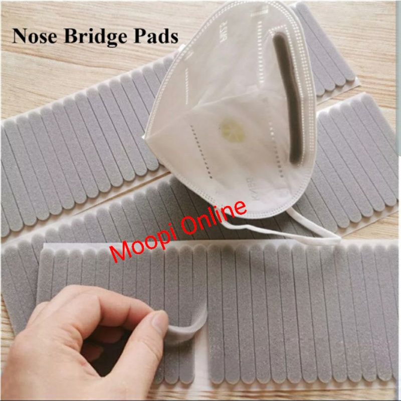 10pcs Bantalan Anti kabut / Busa Serat Mikro / Nose Bridge untuk Masker Bagi Pengguna Kacamata