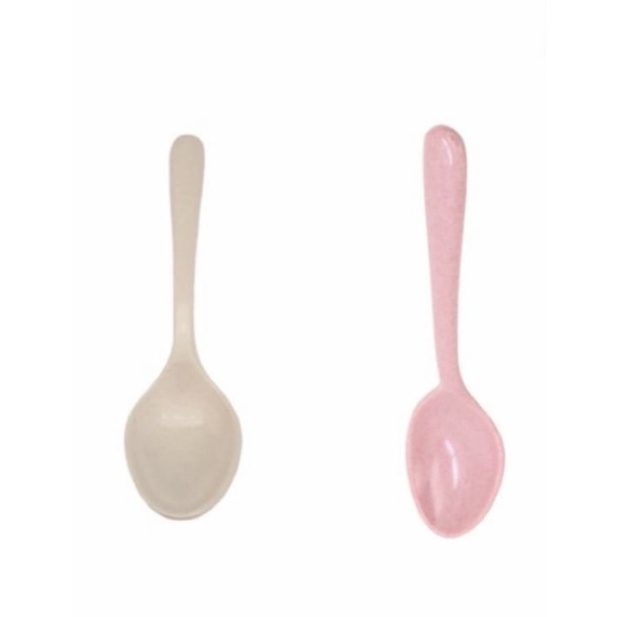 Sendok Makan Melamine ONYX / Spoon  Melamin Pink Pastel Cream Satuan