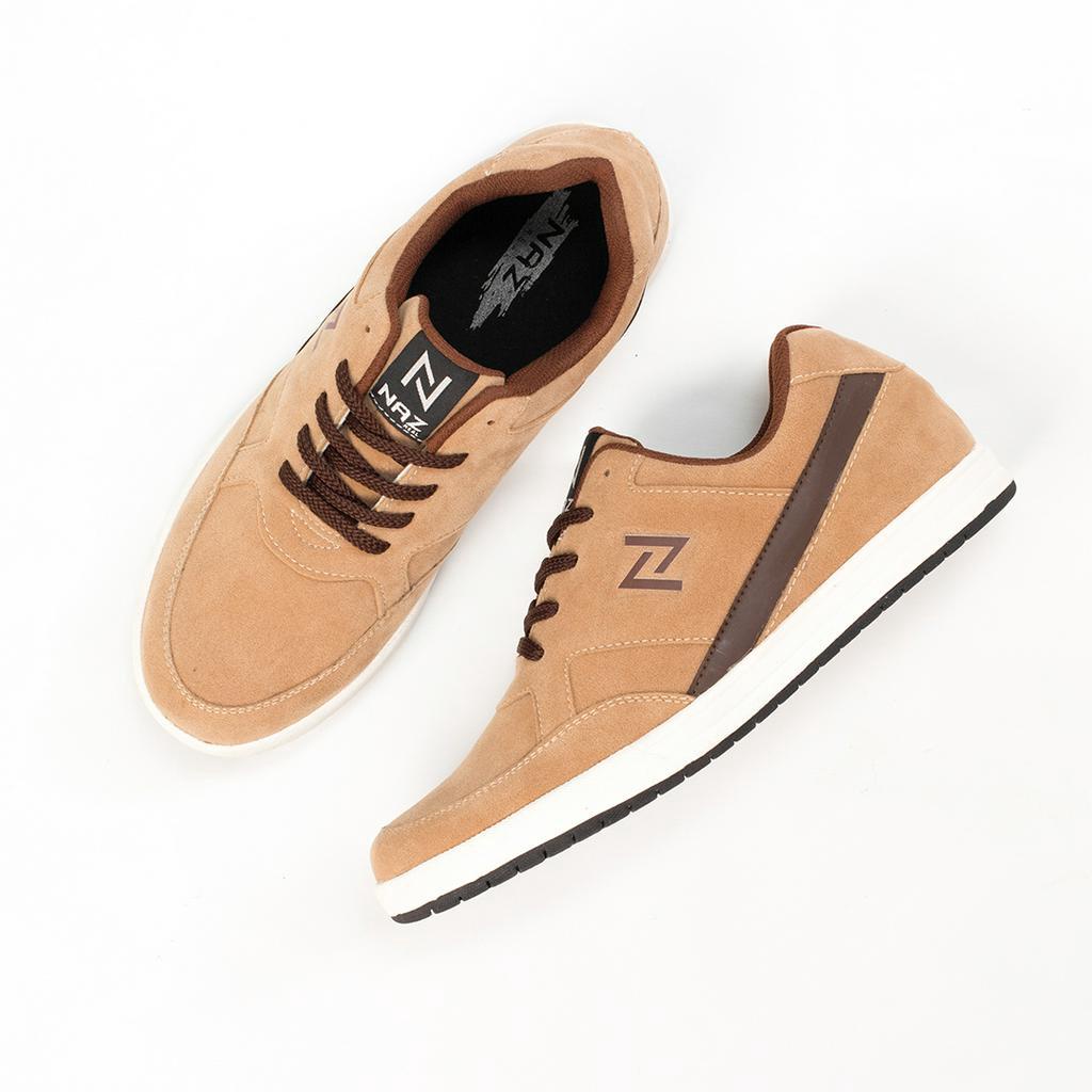 Sepatu Sneakers Pria Casual Naz Colan Cream Shoes Original Hangout Travelling Trendi Kerja Kuliah