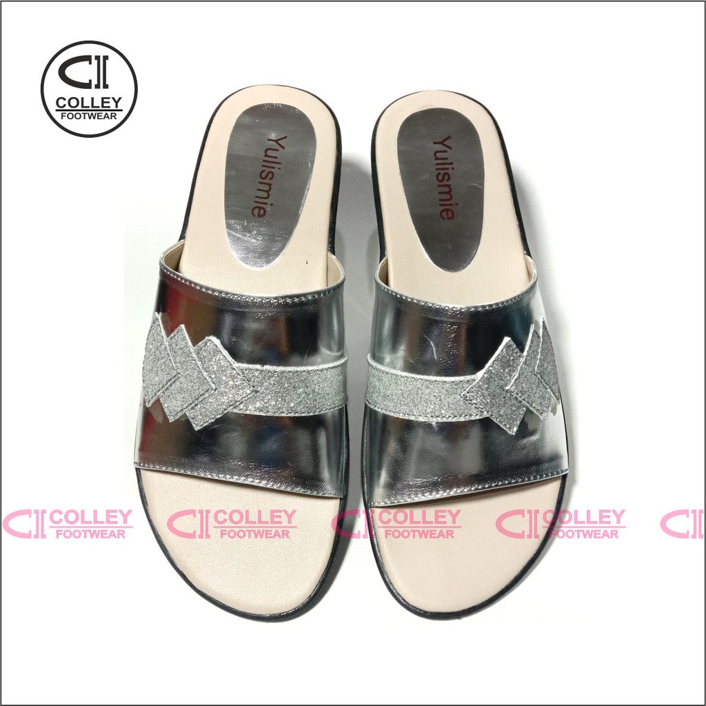 COD - SANDAL FLAT WANITA BAN 1 / GLOSSY / SANTAI / GLOWING / FLT-SBW-033