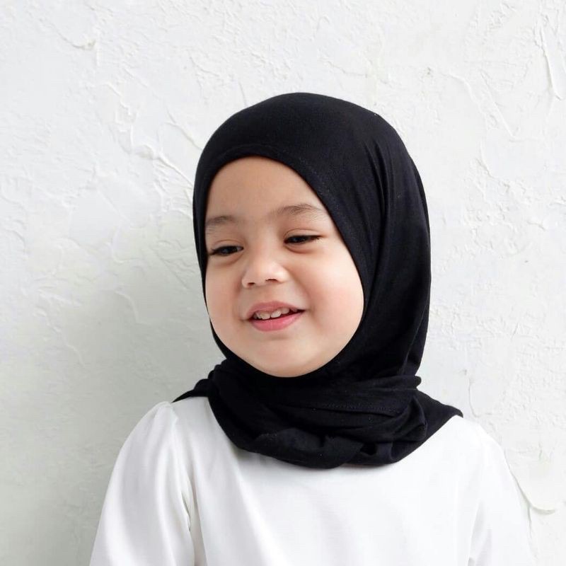 Pashtan Anak Camila /segi tiga instan anak/ Pashmina Instan Anak jersey 1-6 tahun