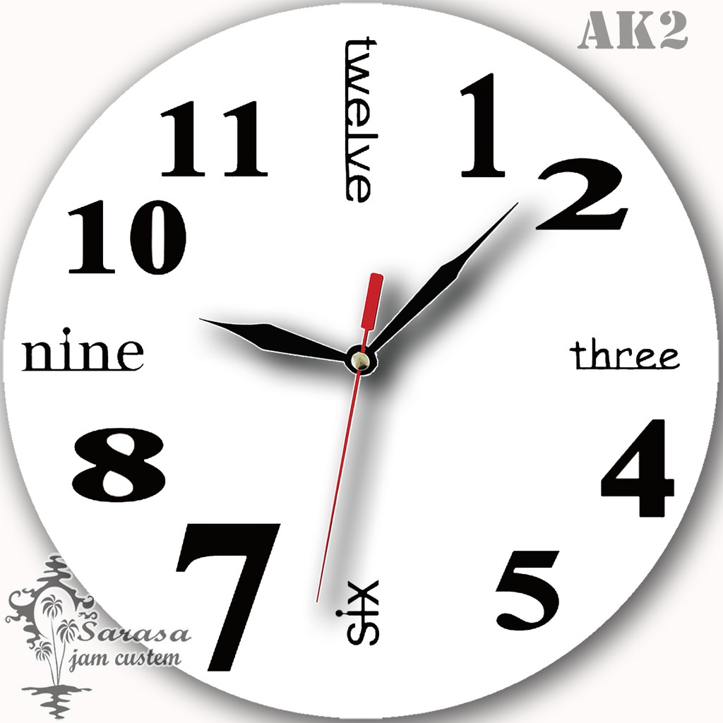 JAM DINDING ANGKA ABJAD