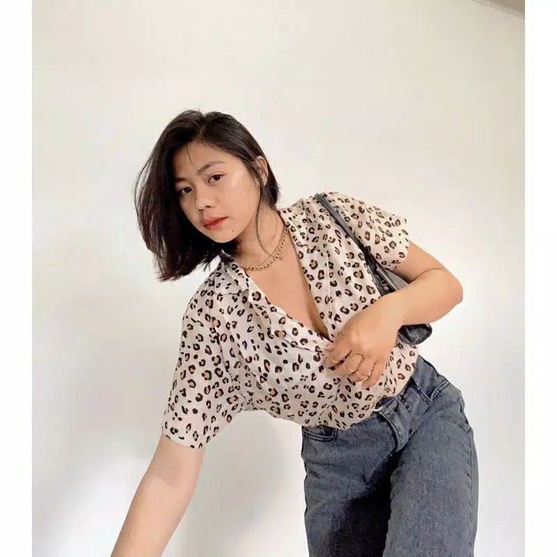 PATTERN SHIRT CUTE LEOPARD / LORENG ZEBRA - KEMEJA WANITA | PATTERN SHIRT-6