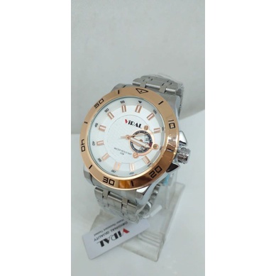 JAM TANGAN PRIA RANTAI VIRAL WATER RESISTANT