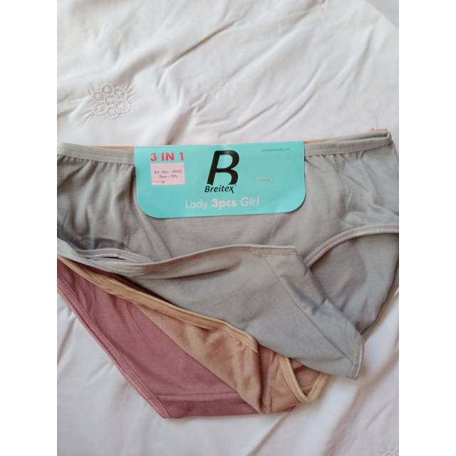 CELANA DALAM PEREMPUAN MERK BREITEX  ( ISI 3 )