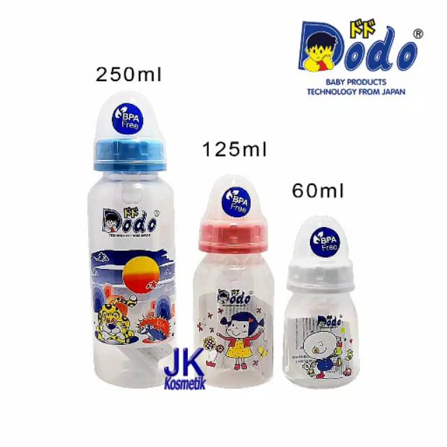 Botol Dot Susu Dodo 60 ml 125 ml 250 ml