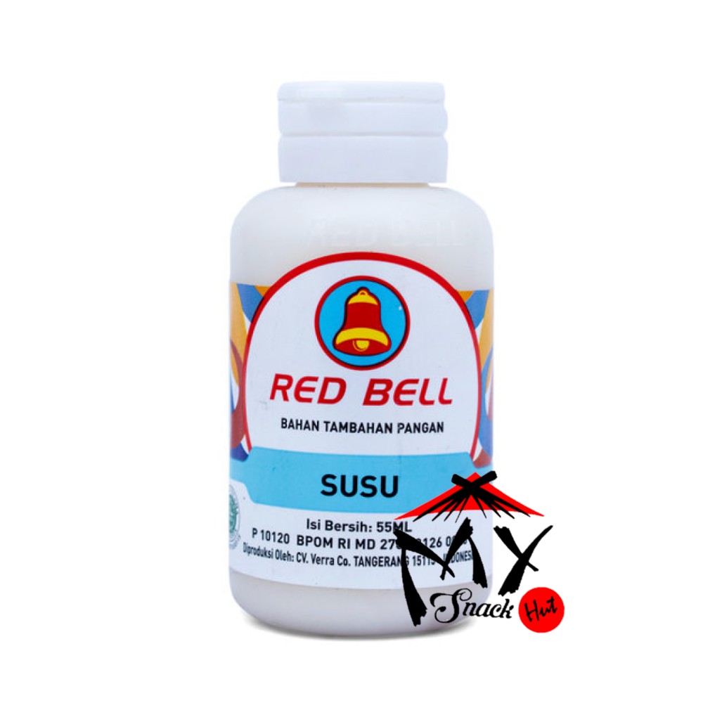 RED BELL PASTA SUSU 55ML - RED BEL PERISA SIRUP RASA MILK REDBEL PERASA ES BUAH SEGAR ROTI KUE HALAL